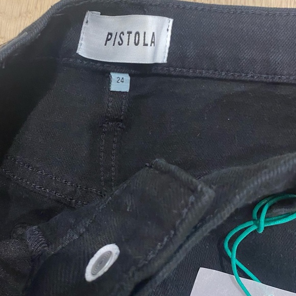 NWT PISTOLA LEXI CARPENTER MID RISE STRAIGHT IN COAL - SZ. 24 - Picture 8 of 10